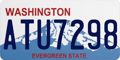 WA license plate ATU7298