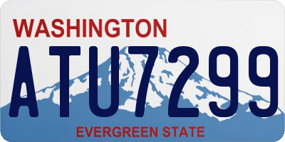 WA license plate ATU7299