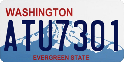 WA license plate ATU7301