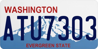 WA license plate ATU7303