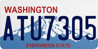 WA license plate ATU7305