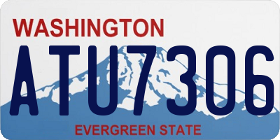 WA license plate ATU7306