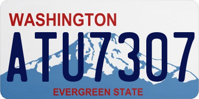WA license plate ATU7307
