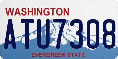 WA license plate ATU7308