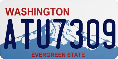 WA license plate ATU7309