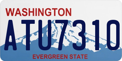 WA license plate ATU7310