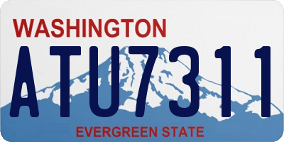 WA license plate ATU7311