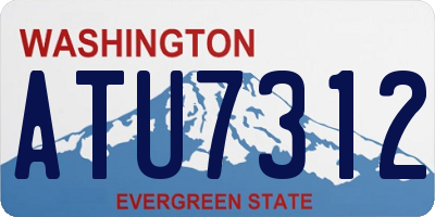 WA license plate ATU7312