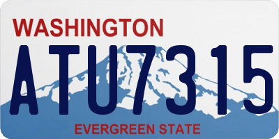 WA license plate ATU7315