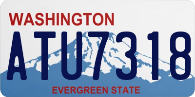 WA license plate ATU7318