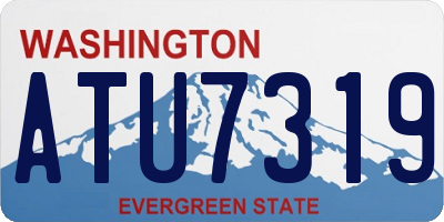 WA license plate ATU7319