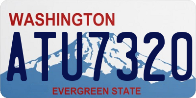 WA license plate ATU7320