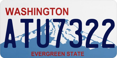 WA license plate ATU7322