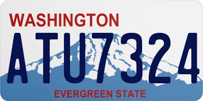 WA license plate ATU7324