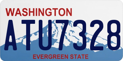 WA license plate ATU7328