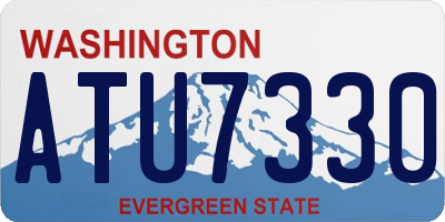 WA license plate ATU7330
