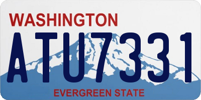 WA license plate ATU7331