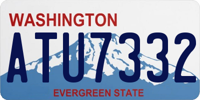 WA license plate ATU7332