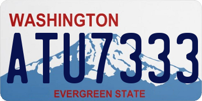 WA license plate ATU7333