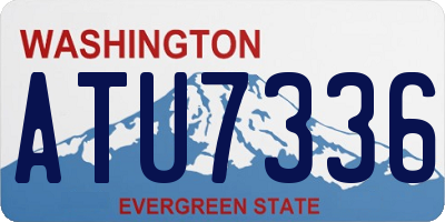 WA license plate ATU7336