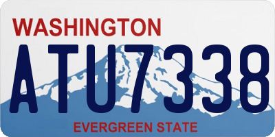 WA license plate ATU7338