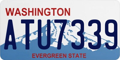 WA license plate ATU7339