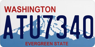 WA license plate ATU7340