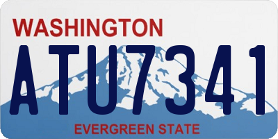WA license plate ATU7341
