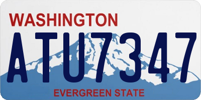 WA license plate ATU7347