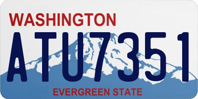 WA license plate ATU7351