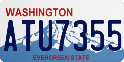 WA license plate ATU7355