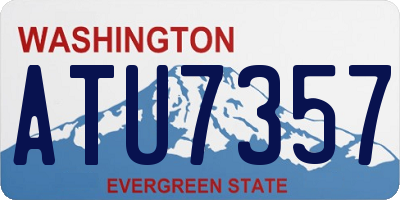 WA license plate ATU7357