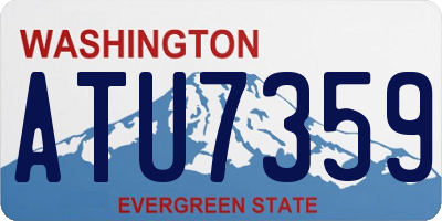 WA license plate ATU7359