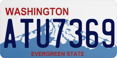 WA license plate ATU7369