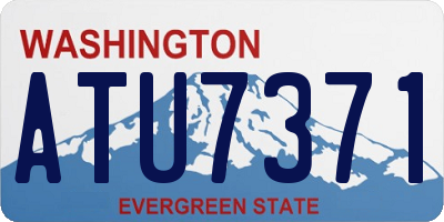 WA license plate ATU7371