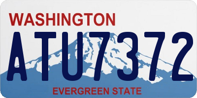 WA license plate ATU7372
