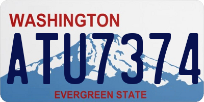 WA license plate ATU7374