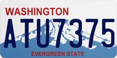 WA license plate ATU7375
