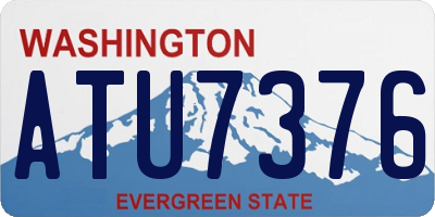 WA license plate ATU7376
