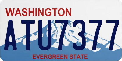 WA license plate ATU7377