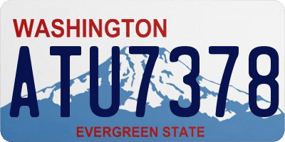 WA license plate ATU7378