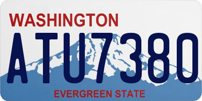 WA license plate ATU7380