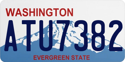 WA license plate ATU7382