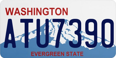 WA license plate ATU7390