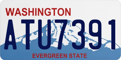 WA license plate ATU7391