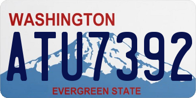WA license plate ATU7392