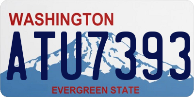 WA license plate ATU7393
