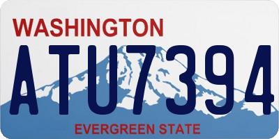 WA license plate ATU7394