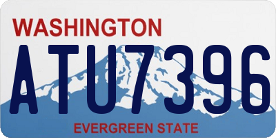 WA license plate ATU7396