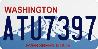 WA license plate ATU7397